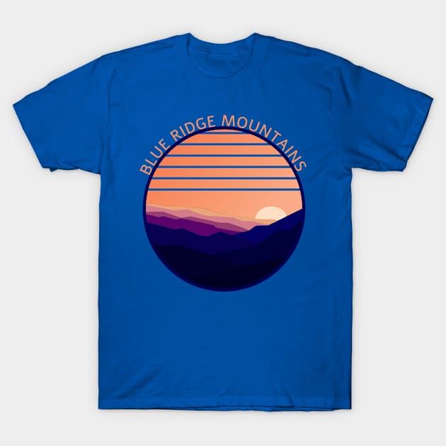 Blue Ridge Mountains Appalachia Appalachian Range T-Shirt by Sassee Designs